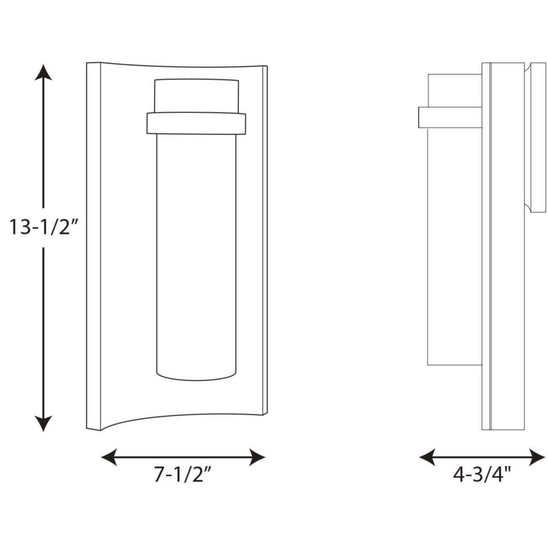 Progress Lighting P560030-129-30 Z-1020 Led Led Wall Lantern Outdoor Bronze / Dark