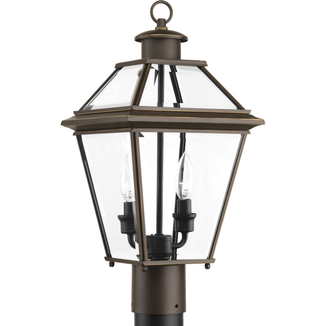 Progress Lighting P6437-20 Burlington Two Light Post Lantern Outdoor Bronze / Dark