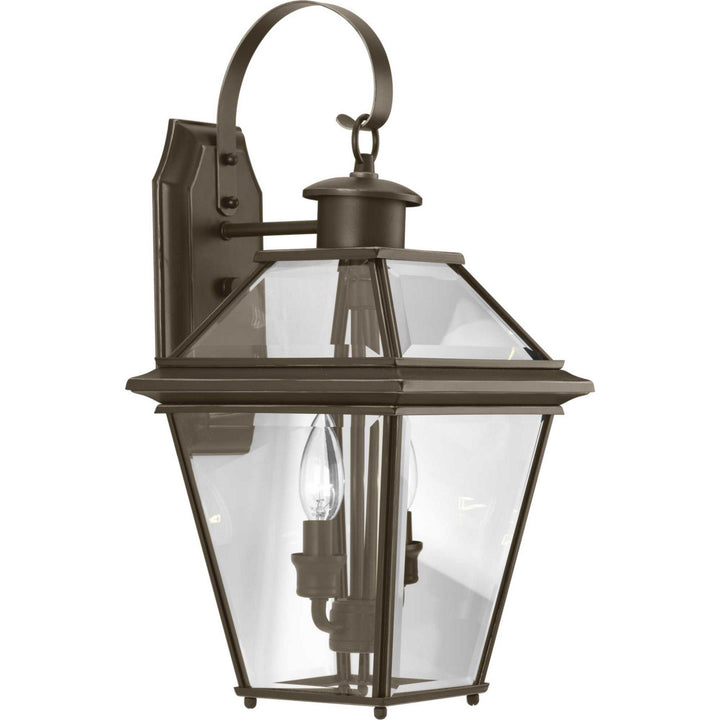 Progress Lighting P6616-20 Burlington Two Light Wall Lantern Outdoor Bronze / Dark
