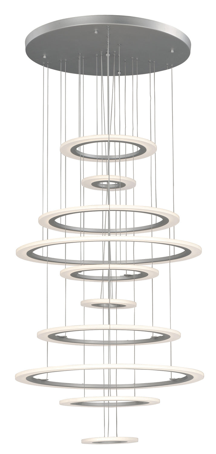 ET2 by Maxim Saturn II LED E22665-11MS Chandelier Light - Matte Silver