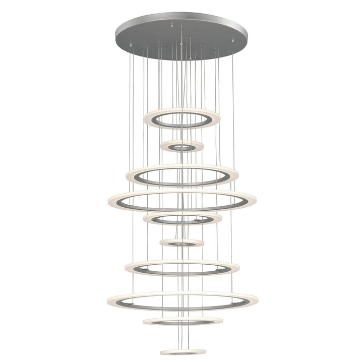 ET2 by Maxim Saturn II LED E22665-11MS Chandelier Light - Matte Silver