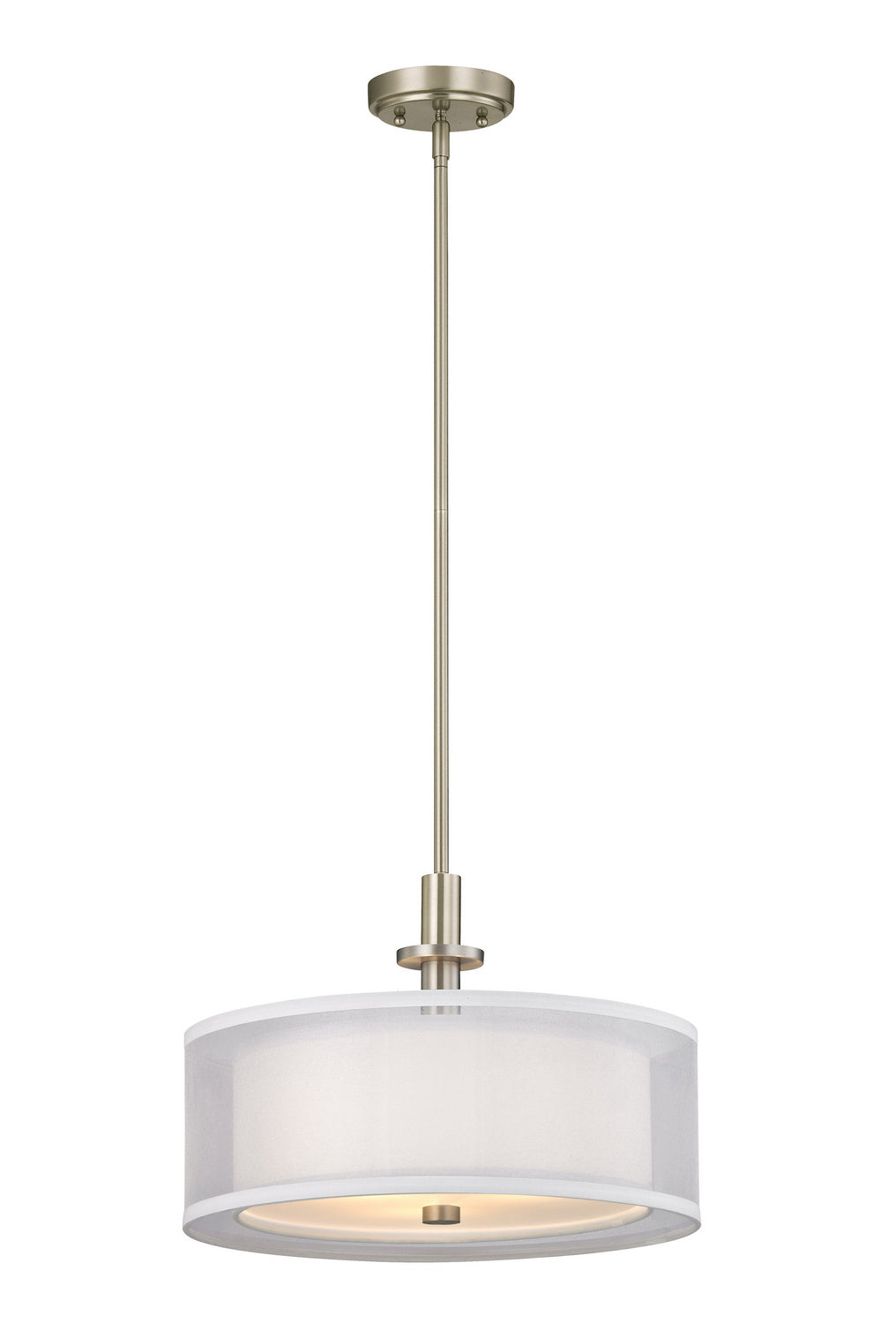 Dolan Designs Double Organza 1274-09 Pendant Light - Satin Nickel