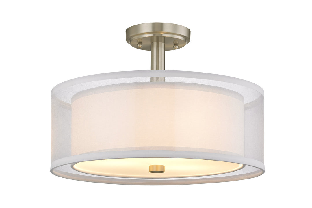 Dolan Designs Double Organza 1275-09 Ceiling Light - Satin Nickel