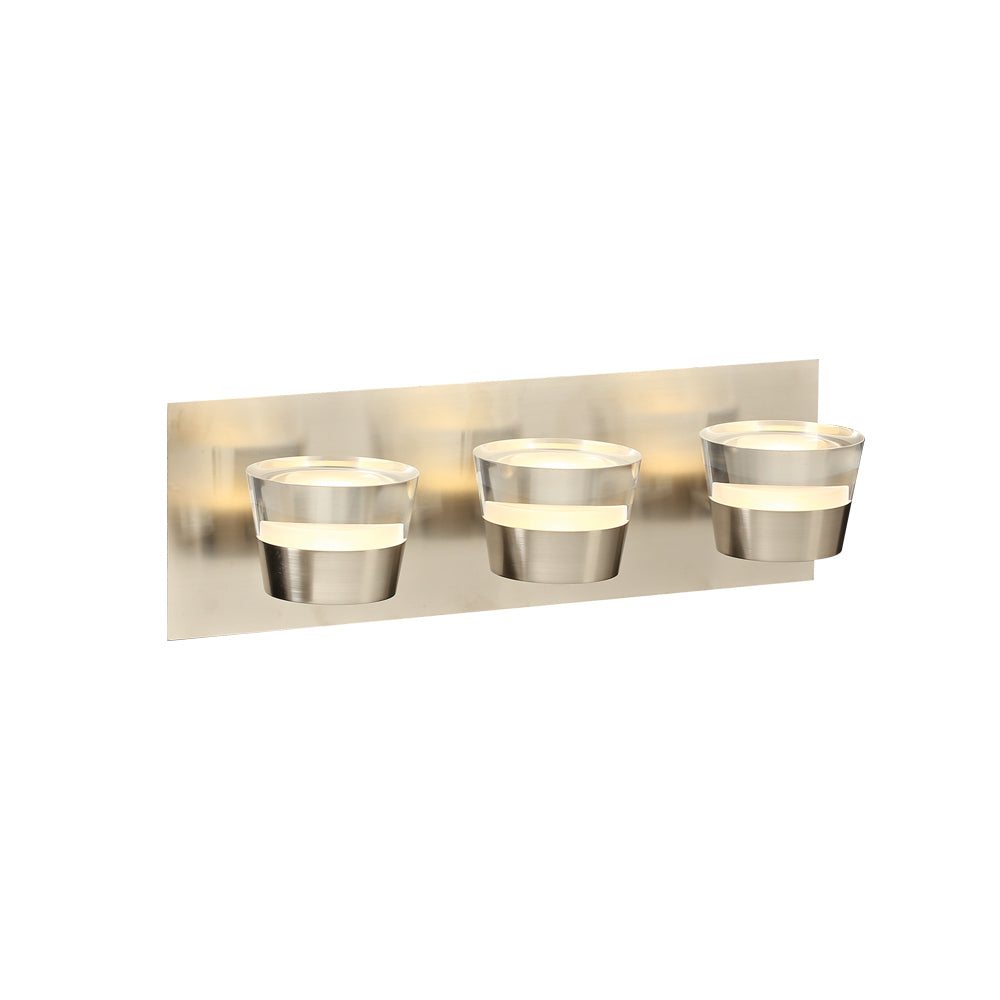 PLC Sitra 90063SN Bath Vanity Light 16 in. wide - Satin Nickel