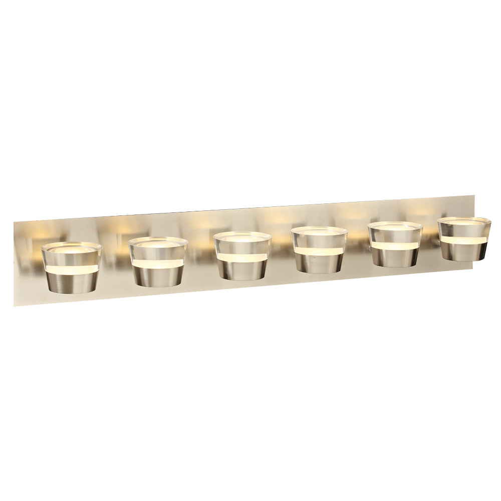 PLC Sitra 90066SN Bath Vanity Light 33 in. wide - Satin Nickel