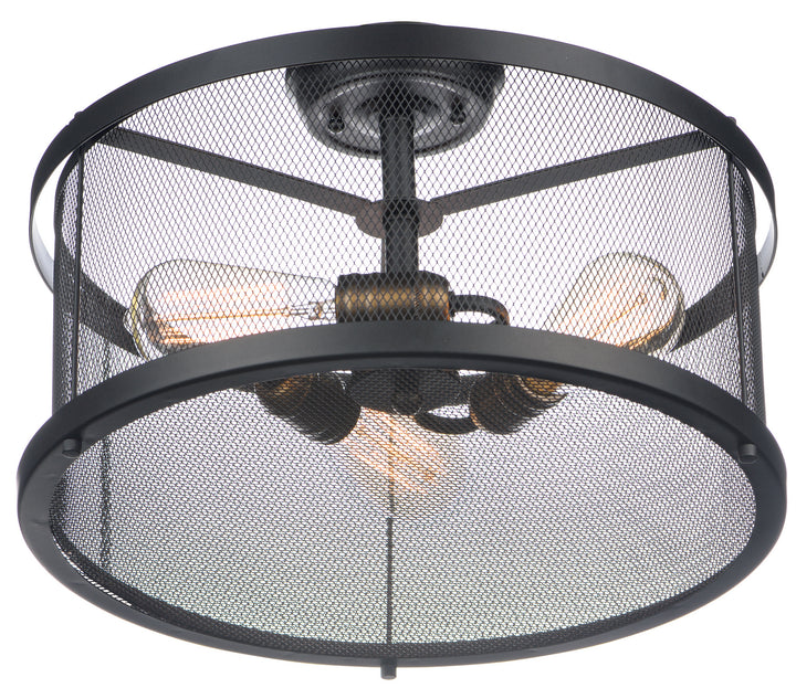Maxim Palladium 20110BKNAB/BUI Ceiling Light - Black / Natural Aged Brass