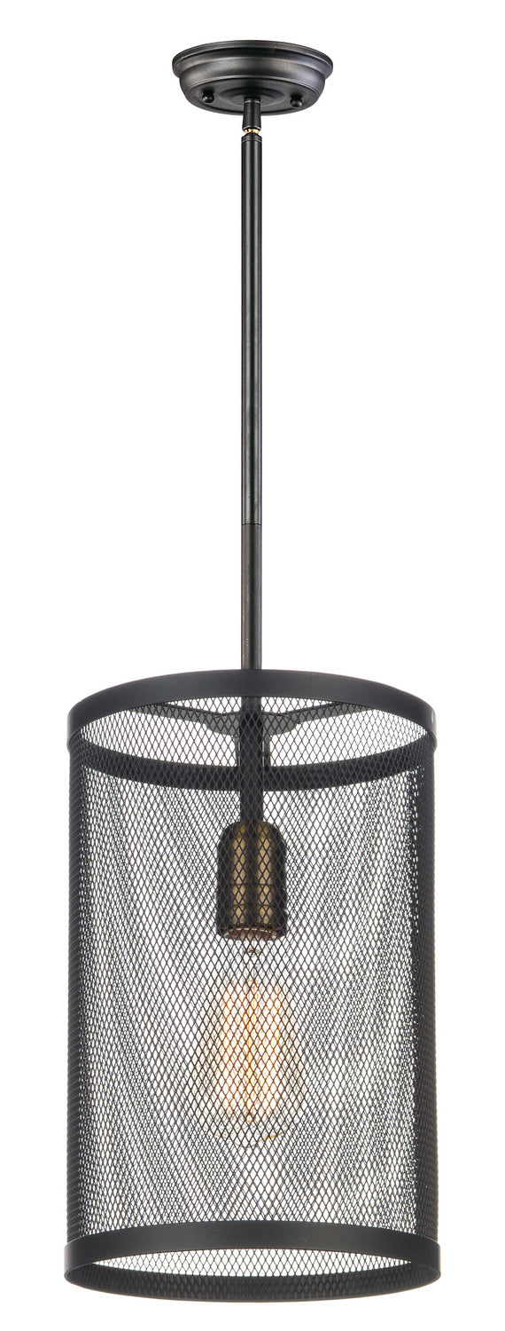 Maxim Palladium 20111BKNAB Pendant Light - Black / Natural Aged Brass