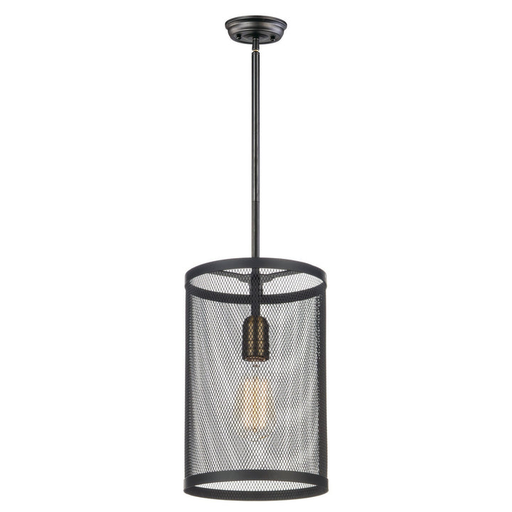 Maxim Palladium 20111BKNAB Pendant Light - Black / Natural Aged Brass