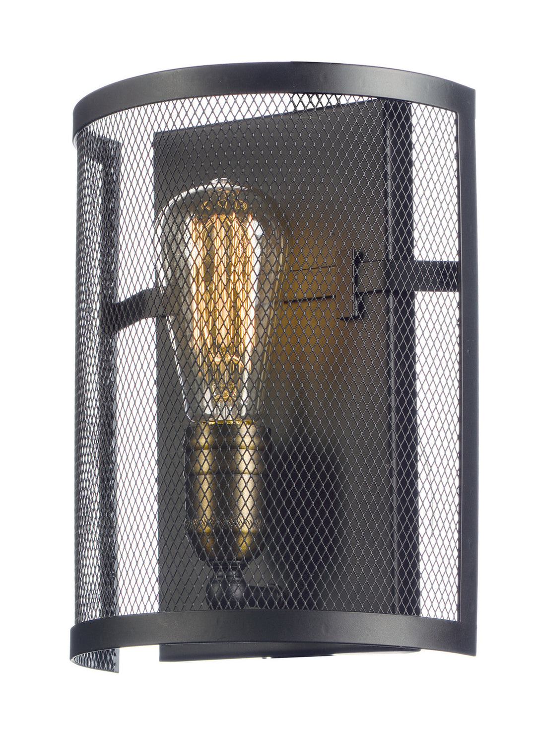 Maxim Palladium 20112BKNAB/BUI Wall Sconce Light - Black / Natural Aged Brass