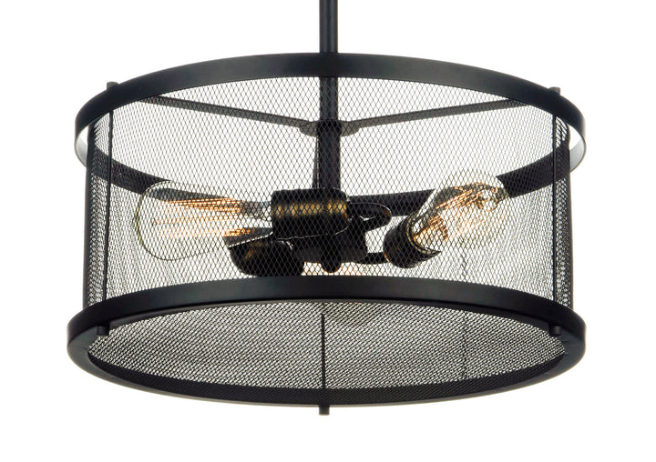 Maxim Palladium 20113BKNAB Pendant Light - Black / Natural Aged Brass