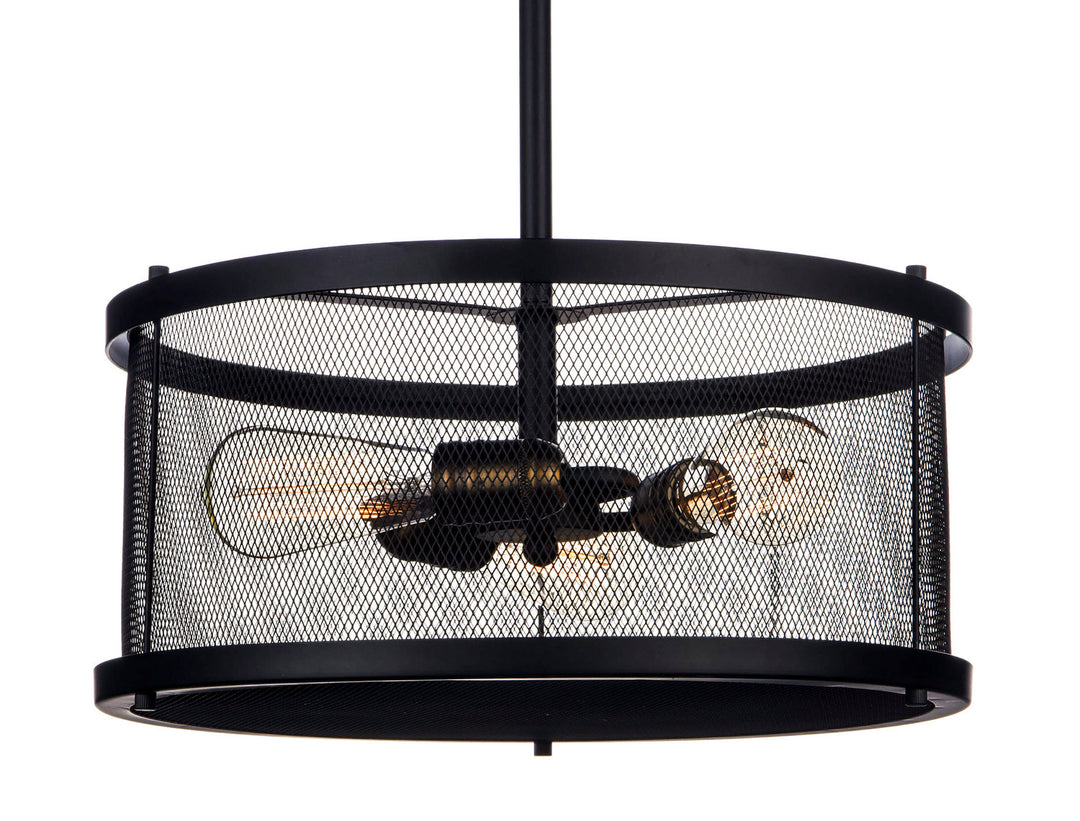 Maxim Palladium 20113BKNAB Pendant Light - Black / Natural Aged Brass