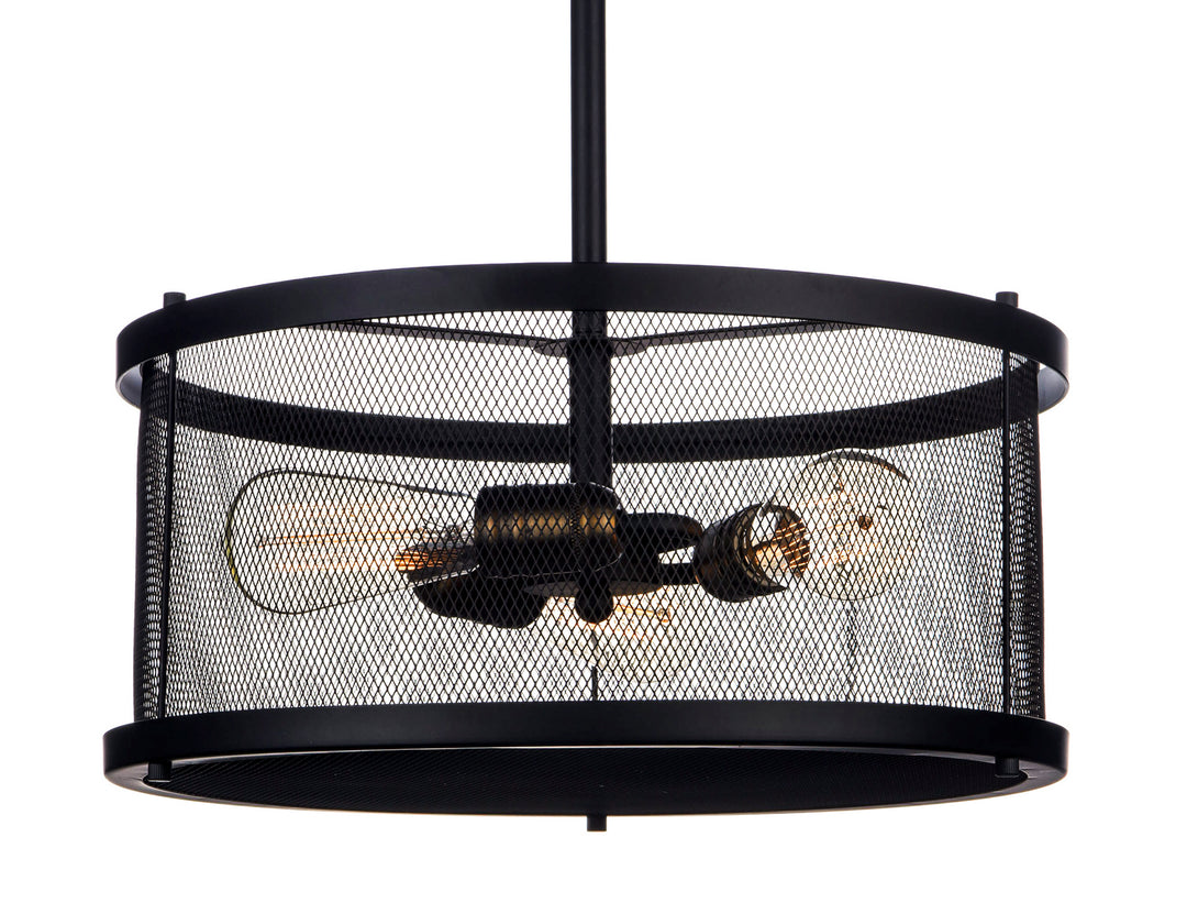 Maxim Palladium 20113BKNAB Pendant Light - Black / Natural Aged Brass