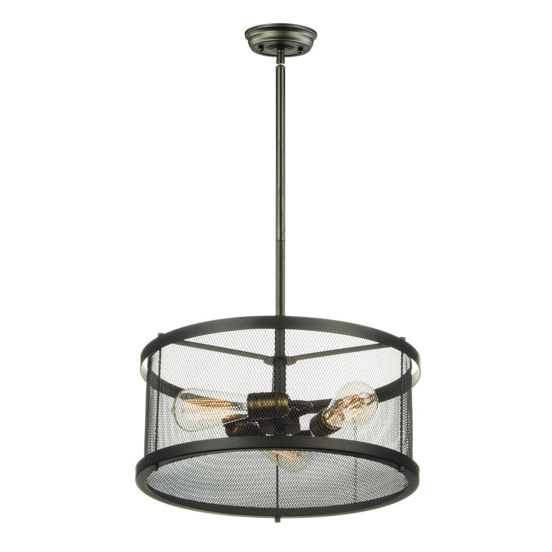 Maxim Palladium 20113BKNAB Pendant Light - Black / Natural Aged Brass