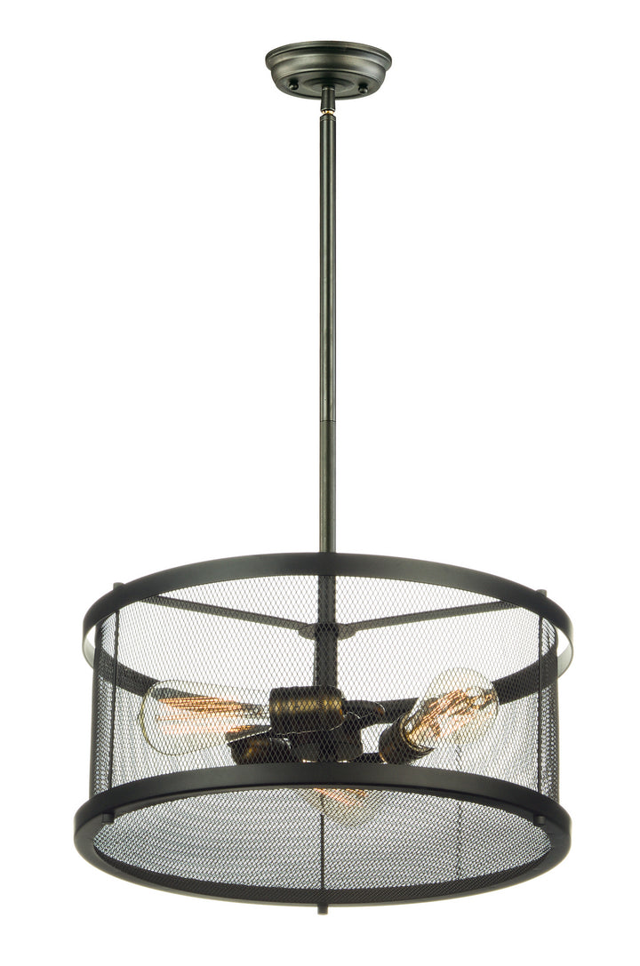Maxim Palladium 20113BKNAB Pendant Light - Black / Natural Aged Brass