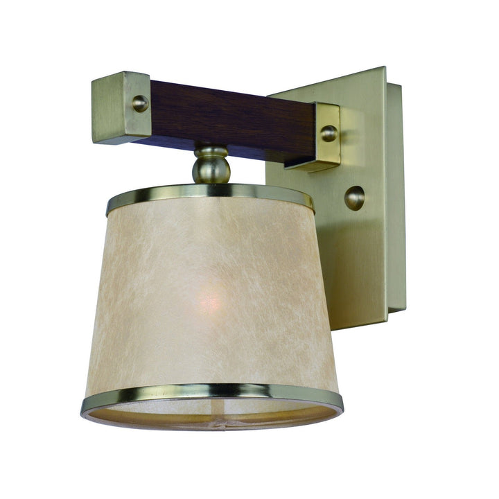 Maxim Maritime 20521AFAPSBR Wall Sconce Light - Antique Pecan / Satin Brass