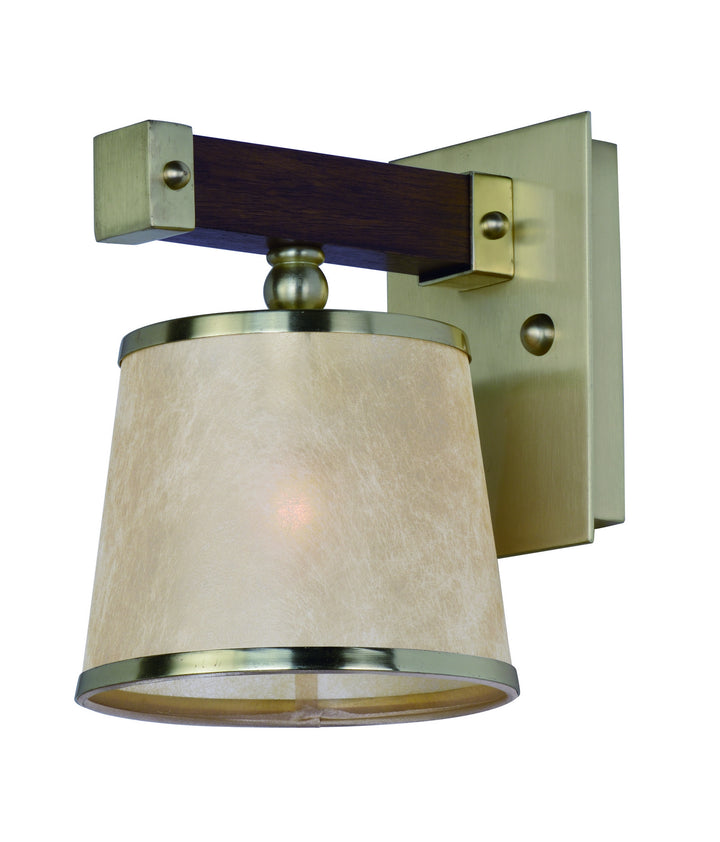 Maxim Maritime 20521AFAPSBR Wall Sconce Light - Antique Pecan / Satin Brass