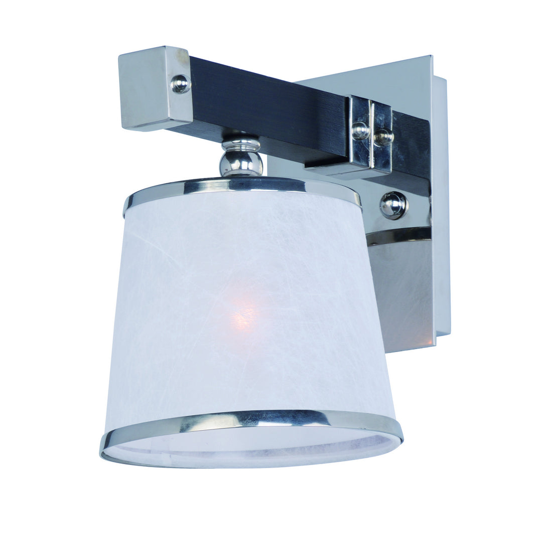 Maxim Maritime 20521WFWEPN Wall Sconce Light - Wenge / Polished Nickel