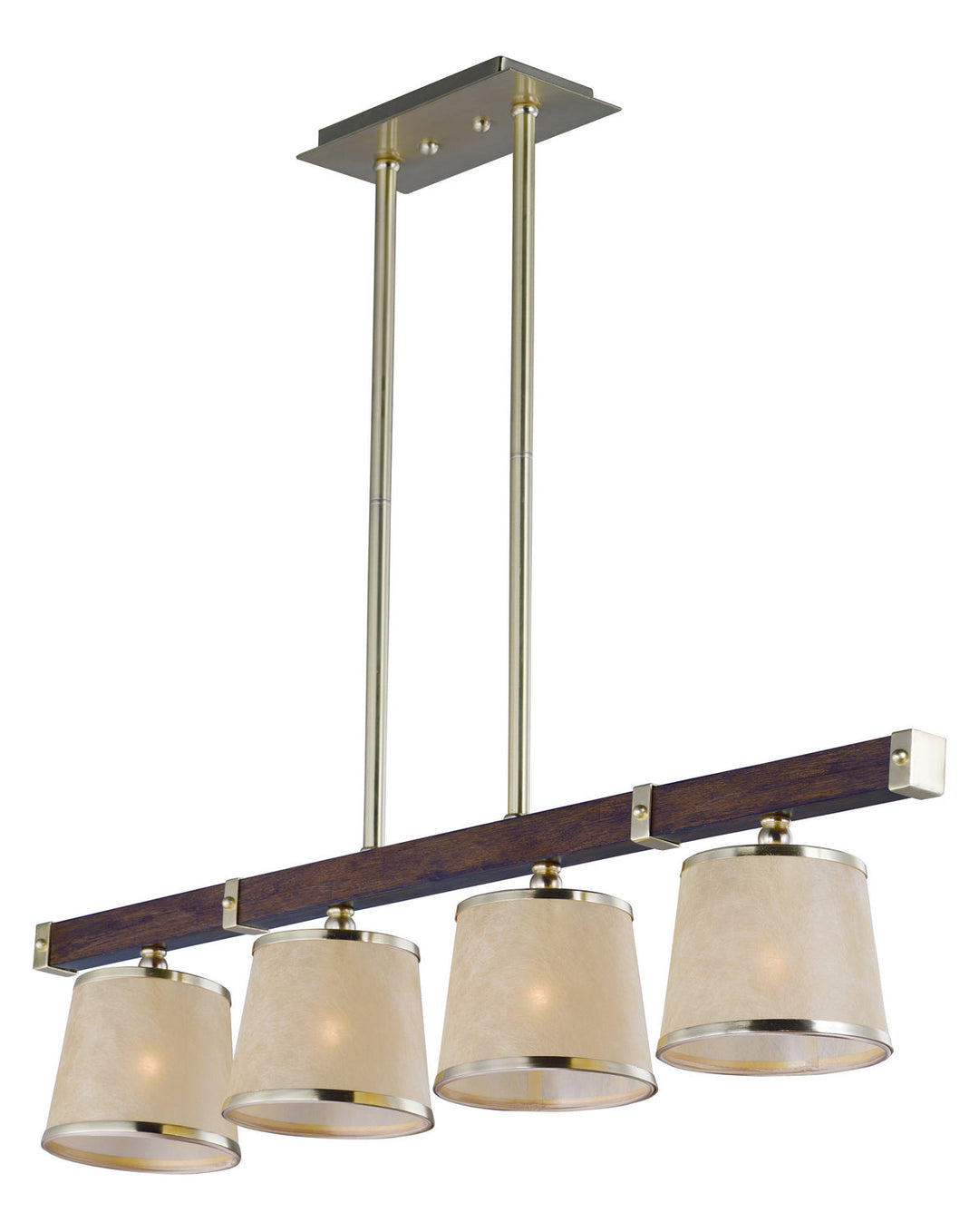 Maxim Maritime 20524AFAPSBR Pendant Light - Antique Pecan / Satin Brass