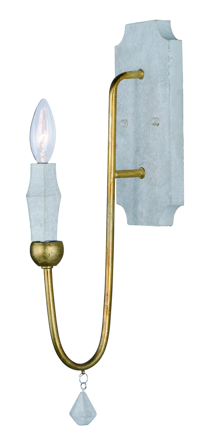 Maxim Claymore 22432CSTGL Wall Sconce Light - Claystone / Gold Leaf