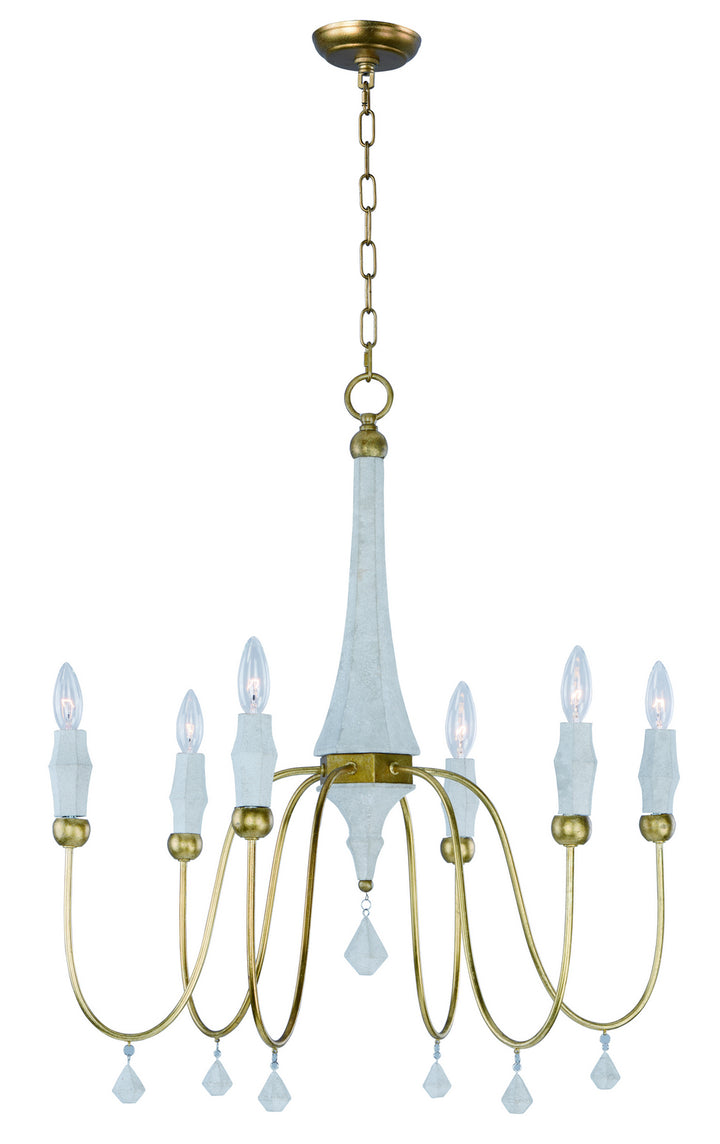 Maxim Claymore 22436CSTGL Chandelier Light - Claystone / Gold Leaf