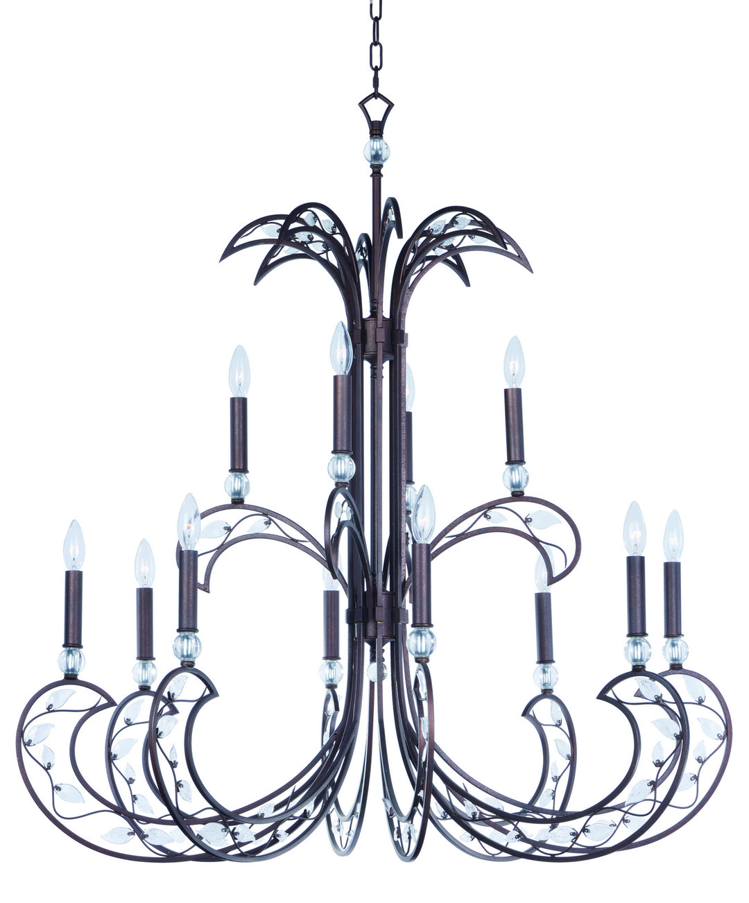Maxim Autumn 23107CLRT Chandelier Light - Russet