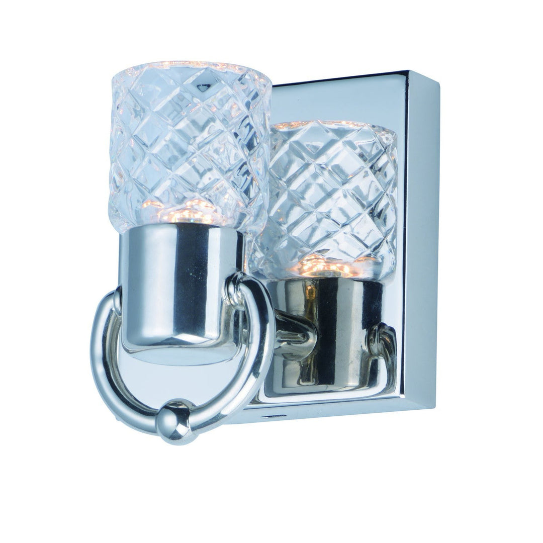 Maxim Crystol 24701CLPN Wall Sconce Light - Polished Nickel