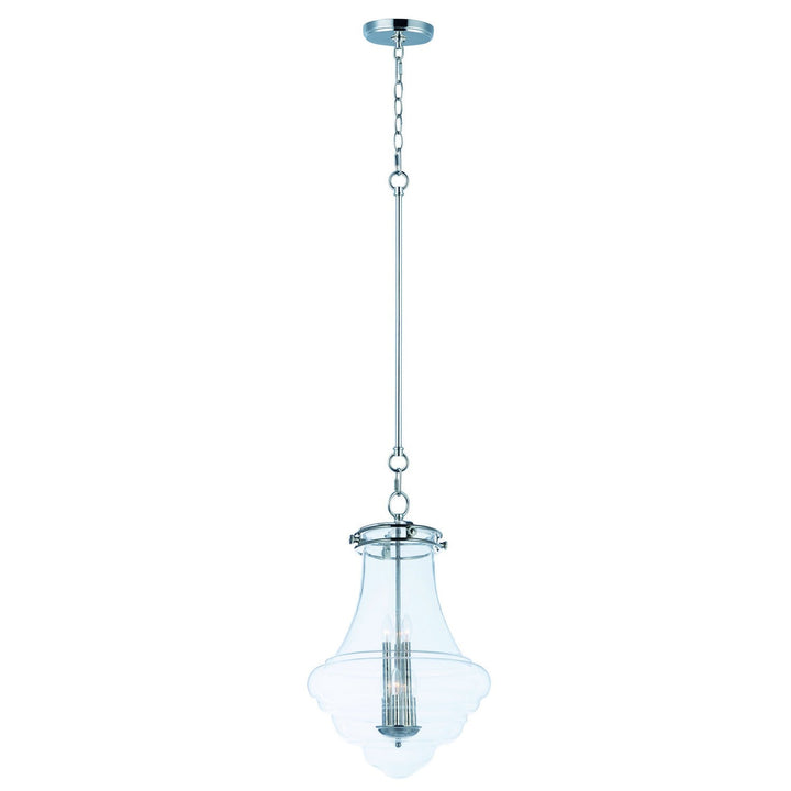 Maxim Retro 25189CLPN Pendant Light - Polished Nickel