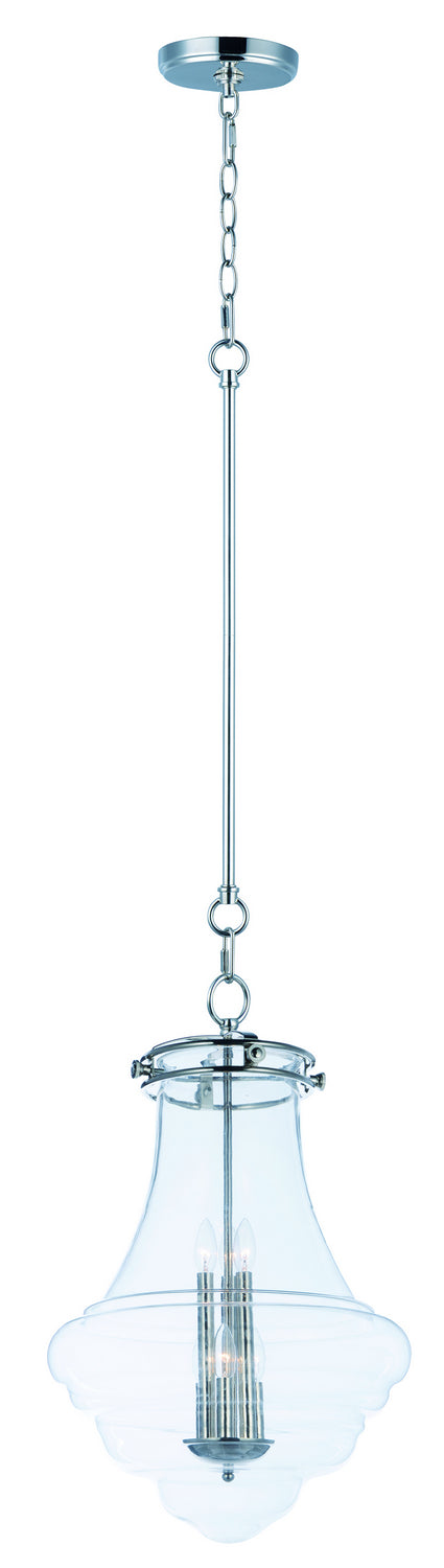 Maxim Retro 25189CLPN Pendant Light - Polished Nickel
