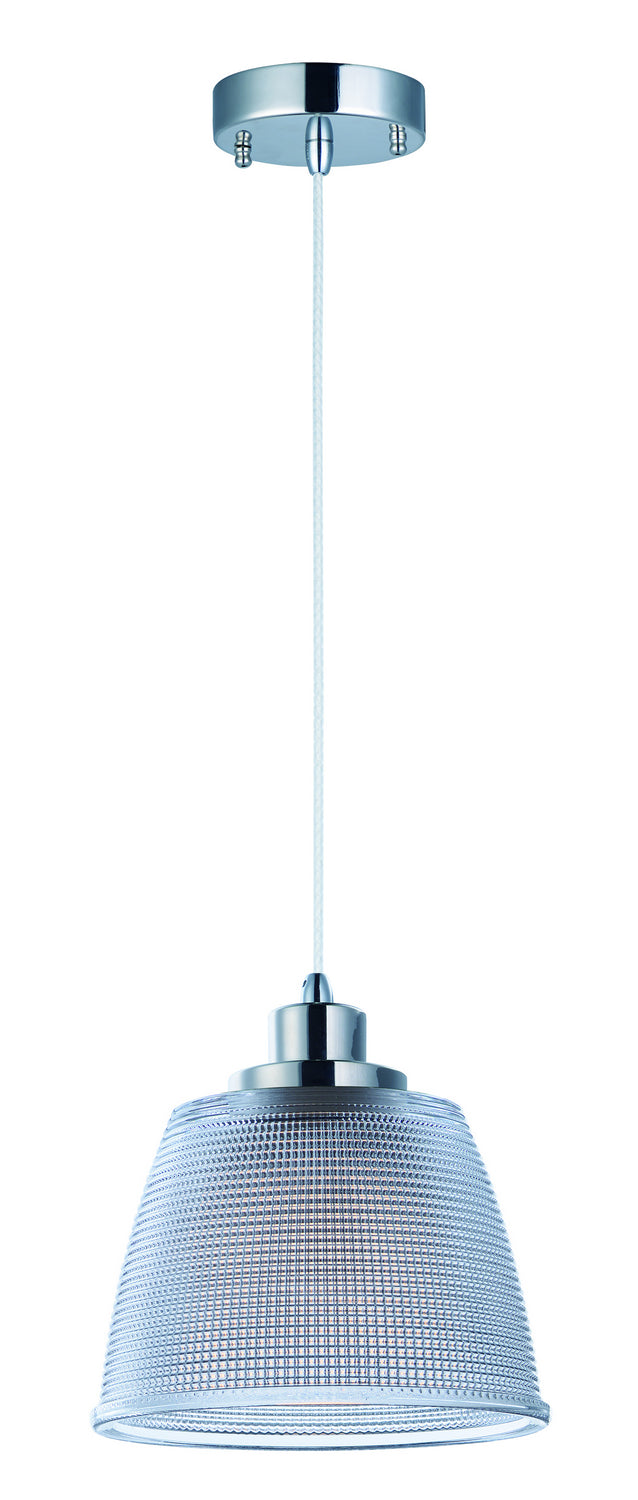Maxim Retro 25191CLPN Pendant Light - Polished Nickel