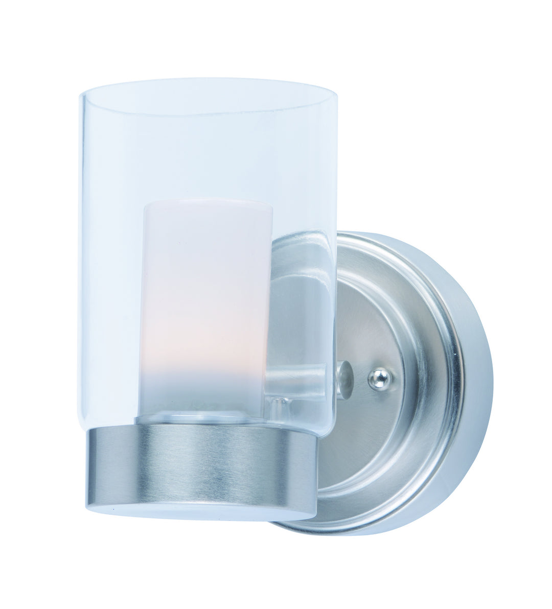 Maxim Mod 30261CLFTSN Wall Sconce Light - Satin Nickel