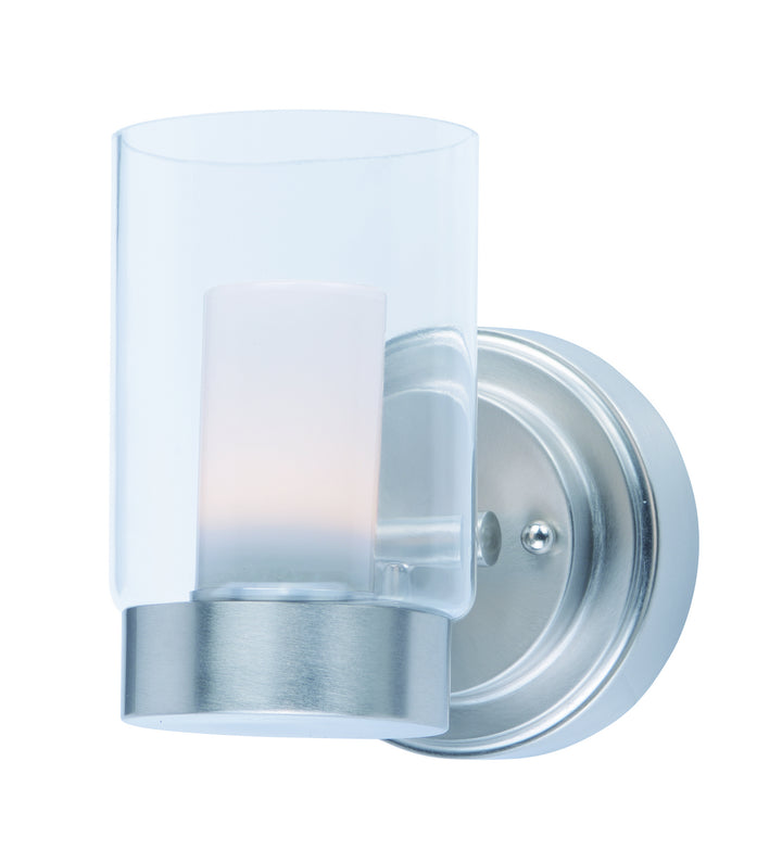 Maxim Mod 30261CLFTSN Wall Sconce Light - Satin Nickel