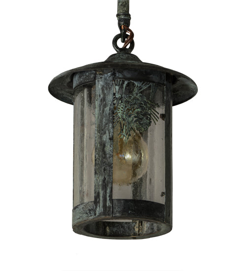 Meyda Tiffany Lighting 78946 Fulton One Light Pendant Outdoor Verde