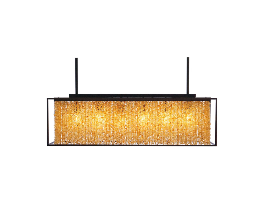 Avenue Soho HF9000-DBZ Pendant Light - Dark Bronze With Natural Citrine Nuggets