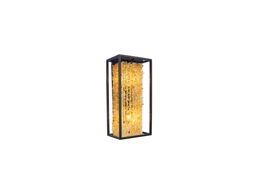 Avenue Soho HF9002-DBZ Pendant Light - Dark Bronze With Natural Citrine Nuggets