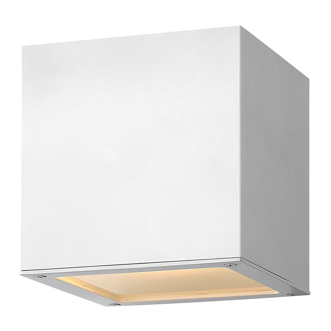 Hinkley Lighting 1768SW Modern Kube Outdoor Satin White