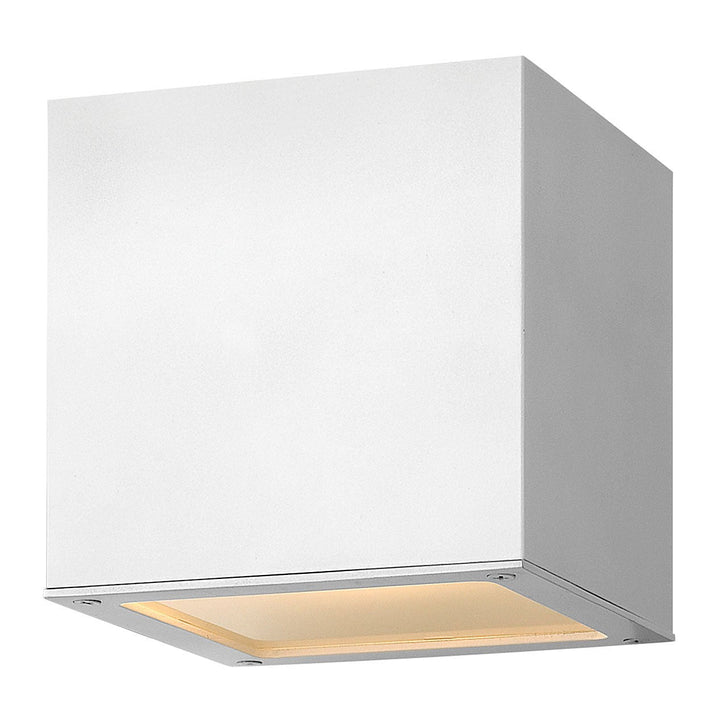 Hinkley Lighting 1768SW Modern Kube Outdoor Satin White