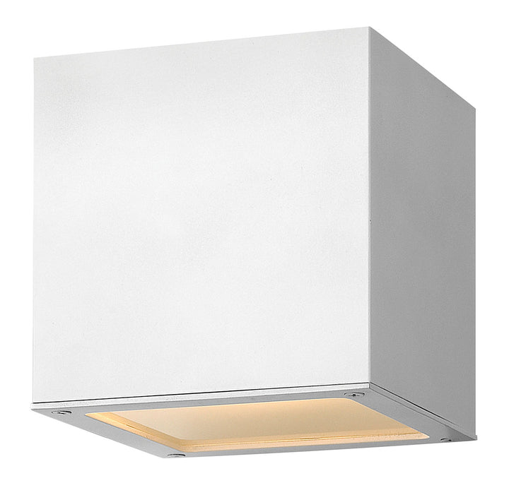 Hinkley Lighting 1768SW Modern Kube Outdoor Satin White