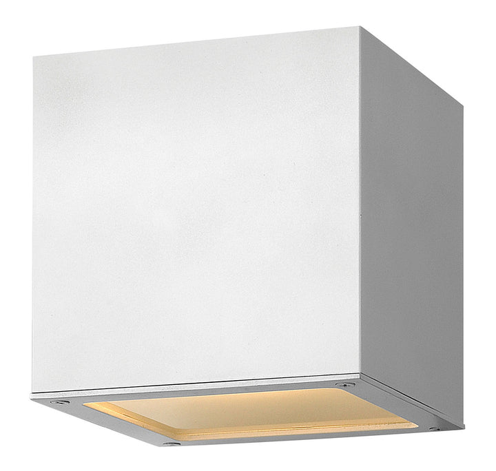 Hinkley Lighting 1769SW Modern Kube Outdoor Satin White