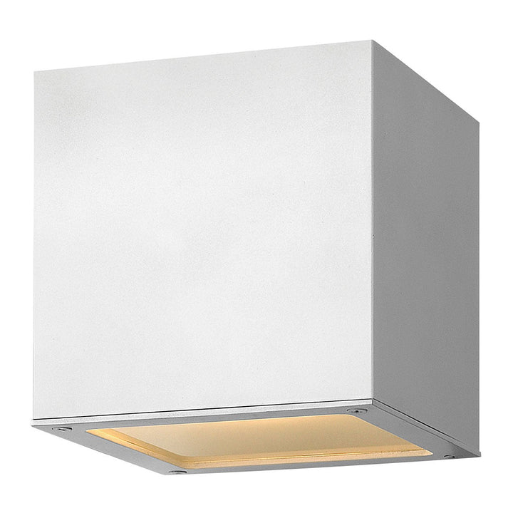 Hinkley Lighting 1769SW Modern Kube Outdoor Satin White