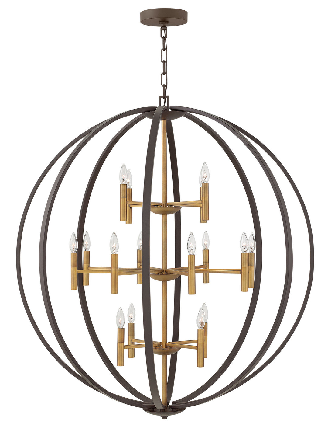 Hinkley Euclid 3464SB Chandelier Light - Spanish Bronze