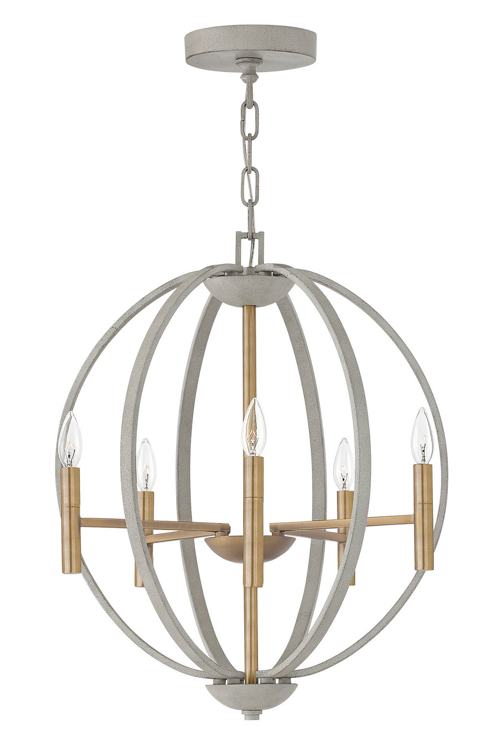 Hinkley Euclid 3466CG Chandelier Light - Cement Gray