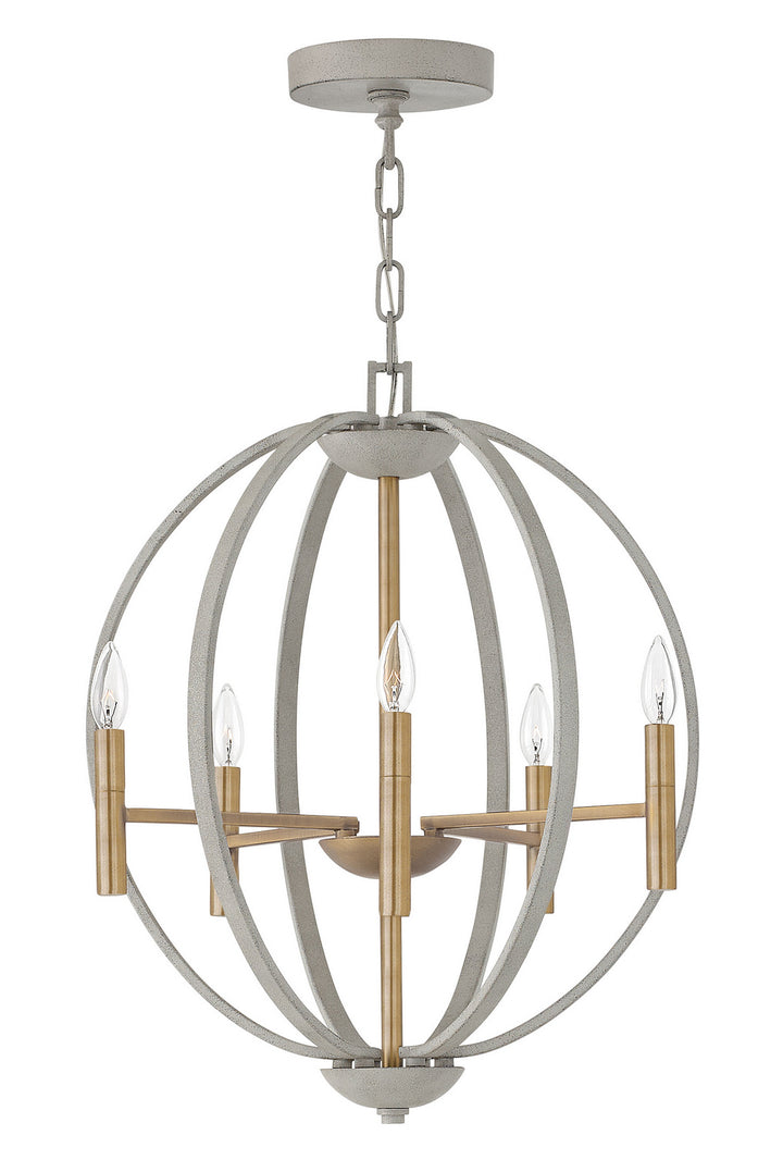 Hinkley Euclid 3466CG Chandelier Light - Cement Gray