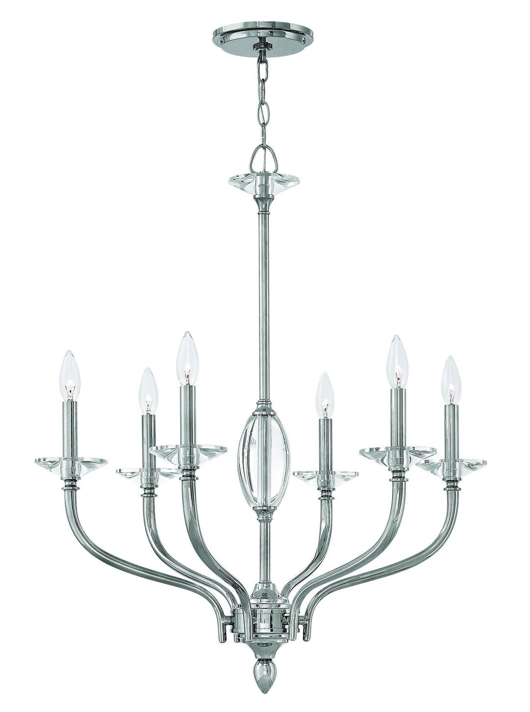 Hinkley Surrey 4006PN Chandelier Light - Polished Nickel