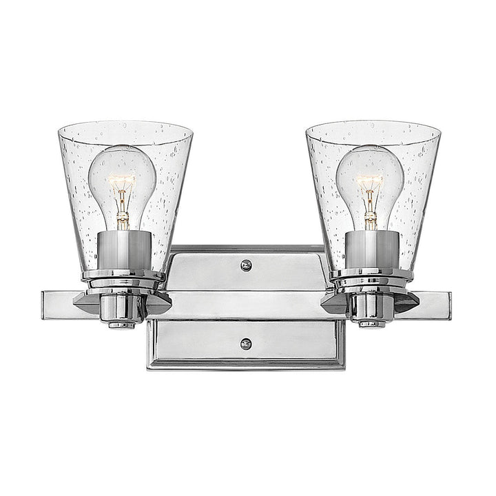 Hinkley Avon 5552CM-CL Bath Vanity Light 15 in. wide - Chrome with Clear glass