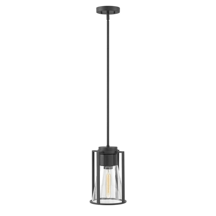 Hinkley Refinery 63307BK-CL Pendant Light - Black with Clear glass