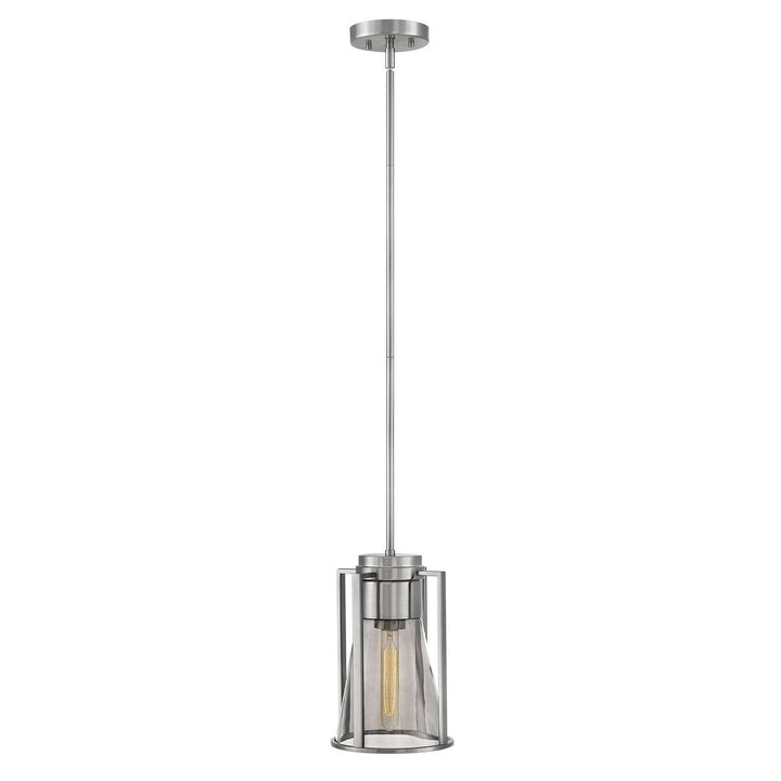 Hinkley Refinery 63307BN-SM Pendant Light - Brushed Nickel with Smoked glass