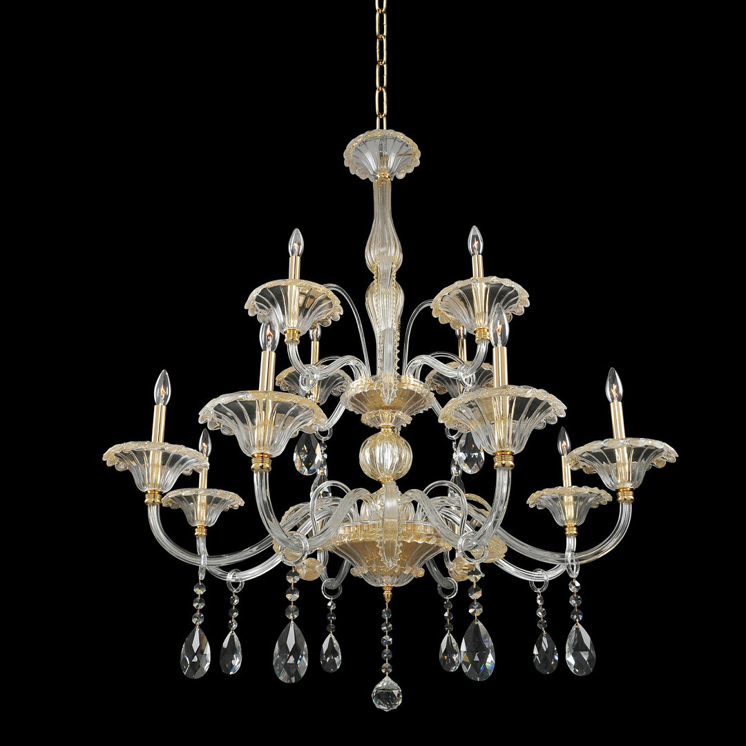 Allegri La Rosa 029152-024-FR001 Chandelier Light - Gold