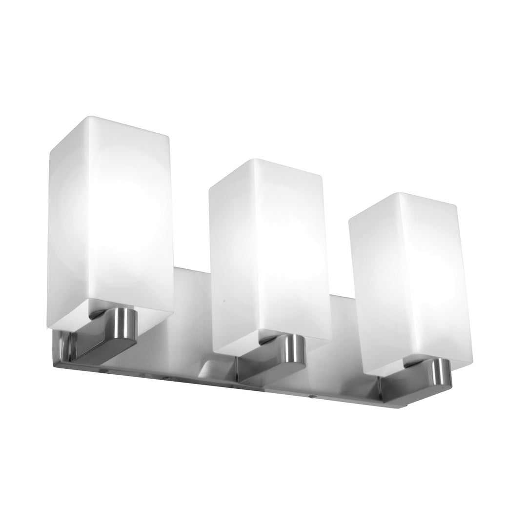 Access Archi 50177LEDDLP-BS/OPL Bath Vanity Light 18 in. wide - Brushed Steel