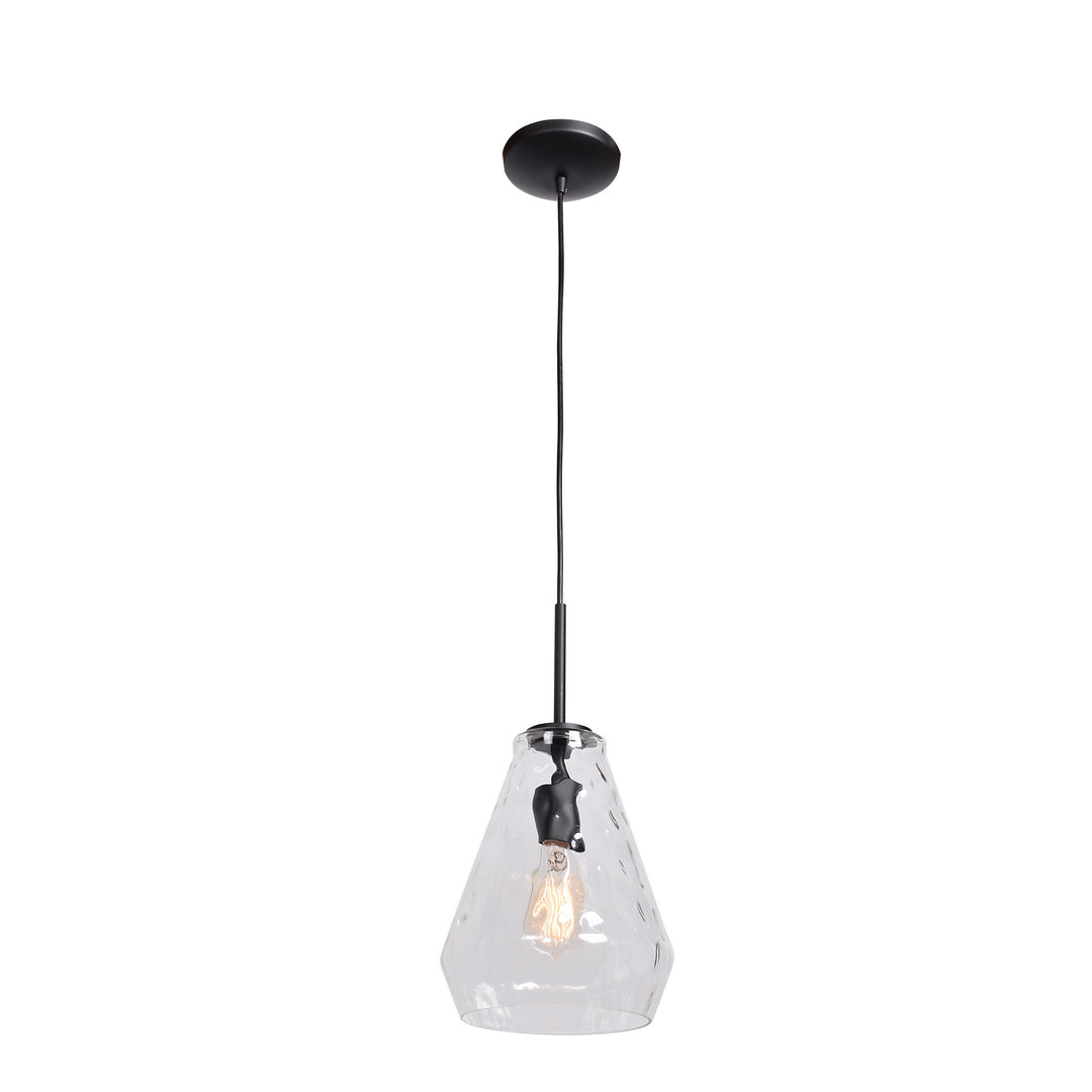 Access Clear Geo 50937-BL/CLR Pendant Light - Black