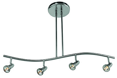 Access Lighting 52206LEDDLP-BS Modern Cobra Track Light Brushed Steel